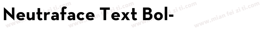 Neutraface Text Bol字体转换